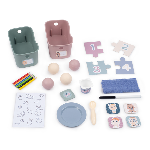 Ігровий набір Smoby Baby Care кімната для ляльки + 27 аксесуарів (240307) (3032162403075) - зображення 7