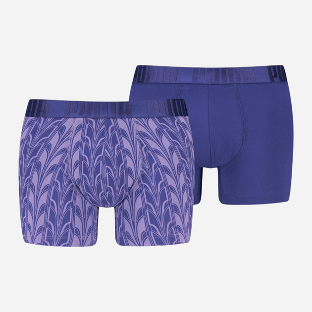 Набор трусов-боксеров мужских хлопковых Puma Men Terrace Print Boxer 2P 93860903 XXL 2 шт Фиолетовый (8720245631235) - изображение 1