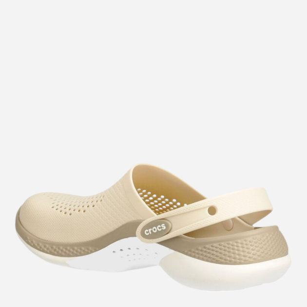 Chodaki damskie Crocs Literide 360 Clog 206708-0WW 38-39 Beżowe (196265649235) - obraz 3