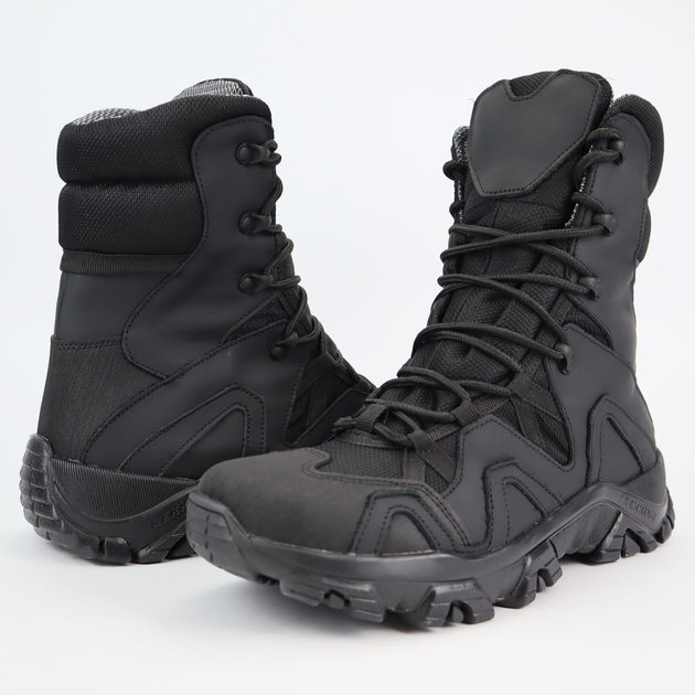 Берці зимові шкіряні OKSY TACTICAL утеплювач GORE-TEX Black 46 розмір арт.070107b-goretex-46 - зображення 2