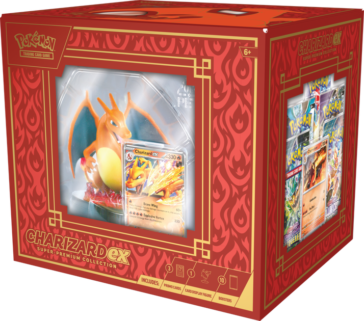 Zestaw kart Pokemon Company International Pokemon TCG Charizard Ex Super Premium Collection z figurką (edycja angielska) (0196214112001) - obraz 2