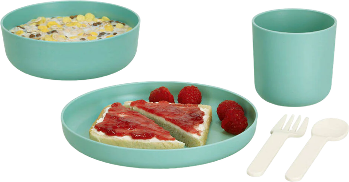 Zestaw naczyń dla dzieci Zeller 5 elementów Zielony (4003368147468) - obraz 4