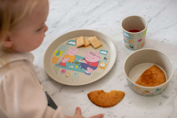 Zestaw naczyń dla dzieci Koziol Connect Świnka Peppa 3 elementy Beżowy (4002942594384) - obraz 6