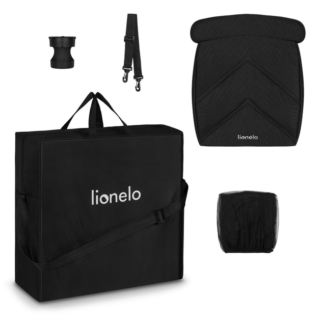 Прогулянкова коляска Lionelo Cloe чорна Onyx (5903771703994) - зображення 8
