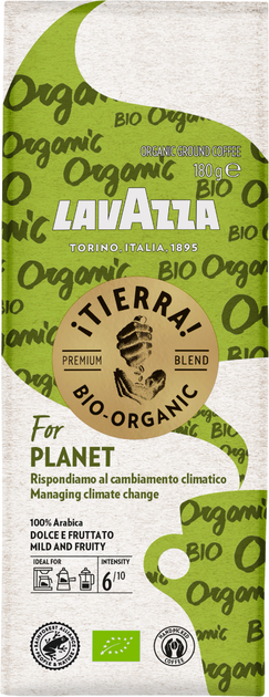 Кава мелена Lavazza Tierra Bio-Organic for Planet 180 г (8000070022225) - зображення 1