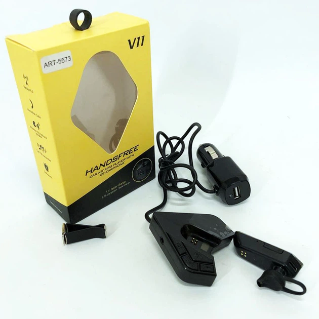 FM трансмиттер V11 BT с Bluetooth гарнитурой для автомобиля - изображение 5