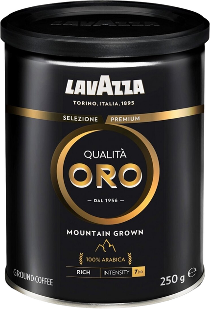 Kawa mielona Lavazza Qualita Oro Mountain Grown w puszce metalowej 250 g (8000070030107) - obraz 1