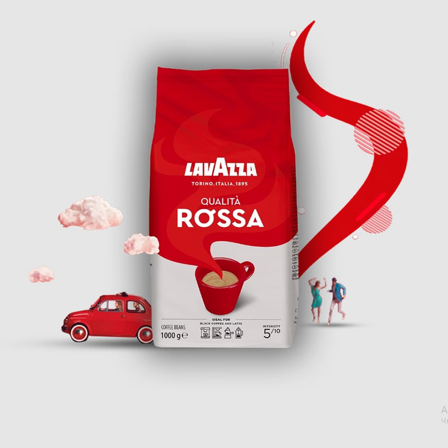 Kawa ziarnista Lavazza Qualita Rossa 1 kg (8000070035904 / 8000070035898) - obraz 2