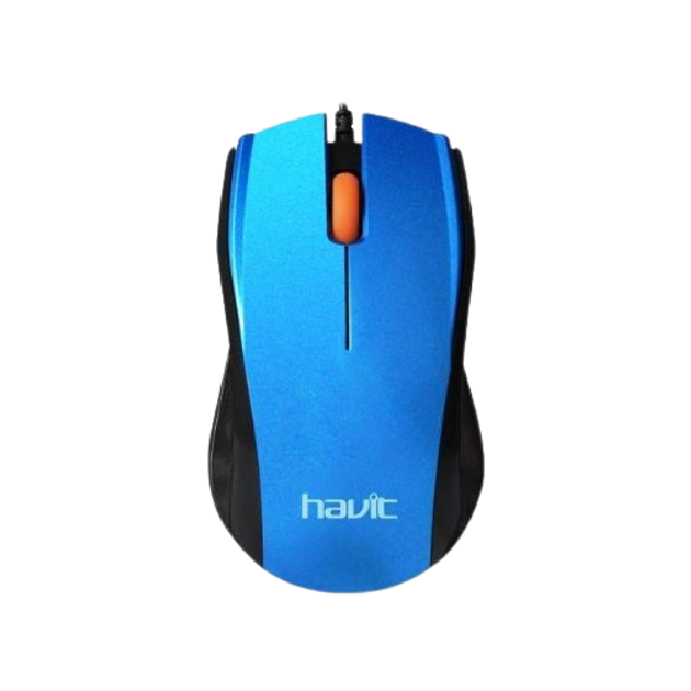 Мишка дротова Havit HV-MS689 блакитний - изображение 1