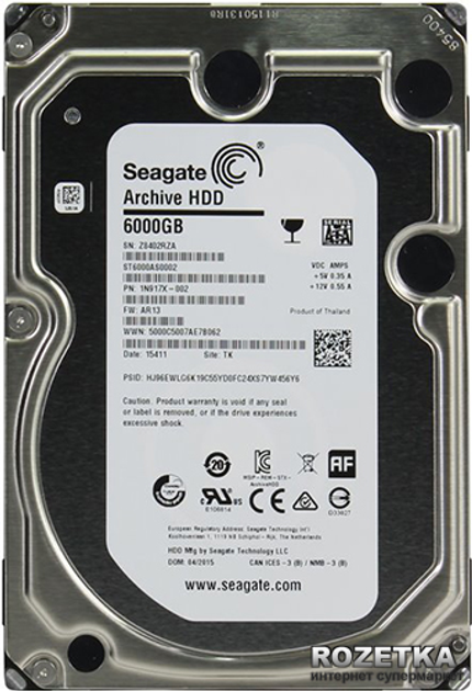 Rozetka Zhestkij Disk Seagate Archive Hdd V2 6tv 128mb 5900rpm St6000as0002 3 5 Sata Iii Cena Kupit Zhestkij Disk Seagate Archive Hdd V2 6tv 128mb 5900rpm St6000as0002 3 5 Sata Iii V Kieve