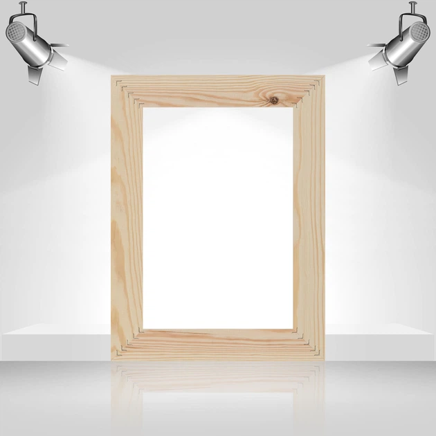 Подрамник для холста 30х40 (43х18 сосна цельная с сучком) EmojiFrame - изображение 5