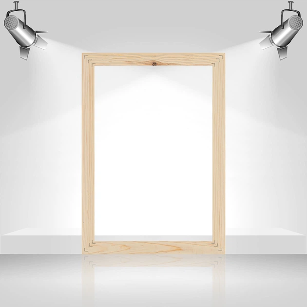 Подрамник для холста 30х42 (30х15 сосна цельная с сучком) EmojiFrame - Фото 5 Подрамник для холста 30х42 (30х15 сосна цельная с сучком) EmojiFrame - изображение 5