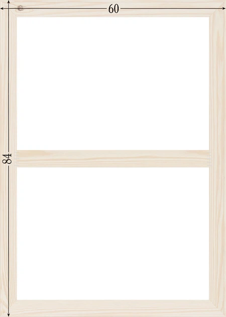 Подрамник для холста 60х84 с перемычкой (43х18 сосна цельная с сучком) EmojiFrame - Фото 6 Подрамник для холста 60х84 с перемычкой (43х18 сосна цельная с сучком) EmojiFrame - изображение 6