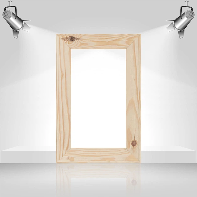 Подрамник для холста 25х38 (43х18 сосна цельная с сучком) EmojiFrame - Фото 3 Подрамник для холста 25х38 (43х18 сосна цельная с сучком) EmojiFrame - изображение 3