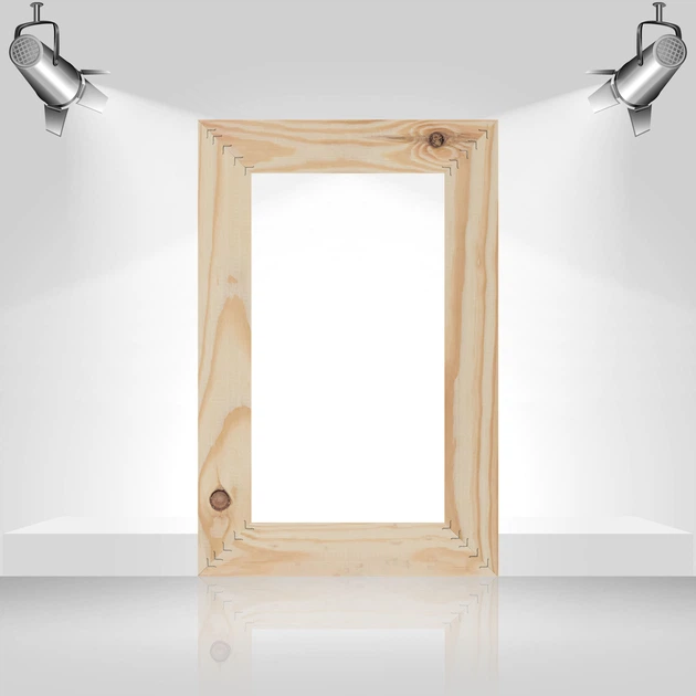 Подрамник для холста 25х38 (43х18 сосна цельная с сучком) EmojiFrame - Фото 5 Подрамник для холста 25х38 (43х18 сосна цельная с сучком) EmojiFrame - изображение 5