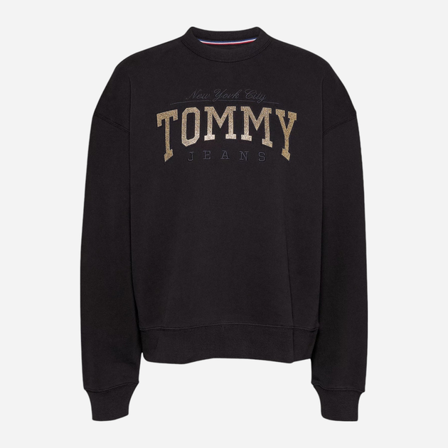 Світшот жіночий Tommy Hilfiger DW0DW19845-BDS L Чорний (8720637237250) - зображення 5