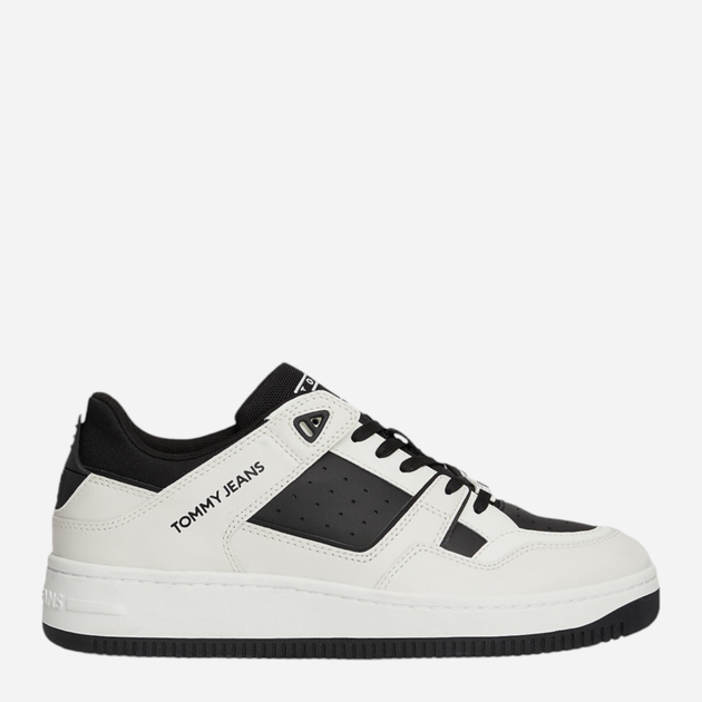 Sneakersy męskie do kostki Tommy Hilfiger EM0EM01508-BDS 42 Czarny/Biały (8720637393413) - obraz 1