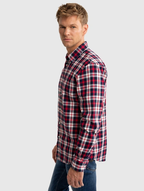 Сорочка бавовняна чоловіча Big Star Czeris 603 2XL Червона (5900714792992) - зображення 4