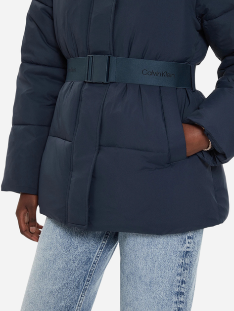 Kurtka zimowa damska elegancka Calvin Klein J20J224107-PPK S Granatowa (8720639427772) - obraz 5