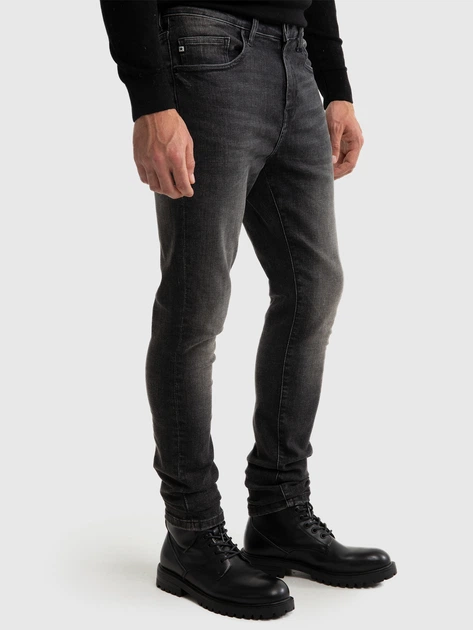Jeansy skinny męskie Big Star Deric High Waist 913 W32L30 Czarne (5900714787530) - obraz 5