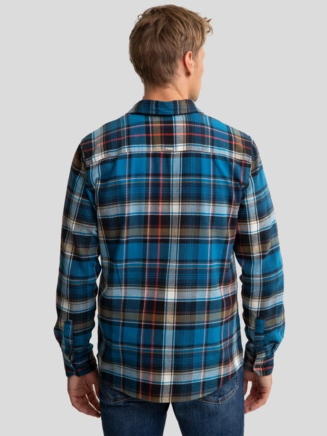 Сорочка бавовняна чоловіча Big Star Fileso 401 2XL Синя (5900714792442) - зображення 2