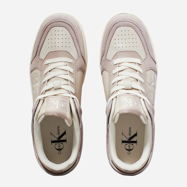 Sneakersy damskie skórzane Calvin Klein YW0YW01579-0HK 39 Beżowe (8720639467686) - obraz 4