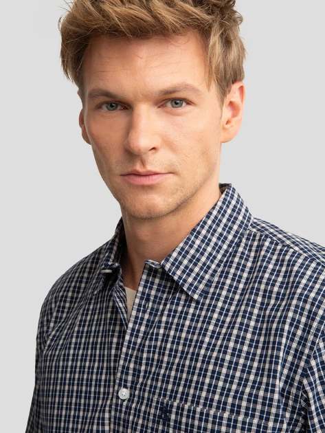 Сорочка бавовняна чоловіча Big Star Kenti 403 2XL Темно-синя (5900714779498) - зображення 5