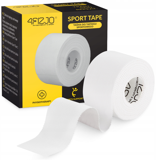 Лента (тейп) для пальцев 4FIZJO Sport Tape 3.8 см x 9.1 м жесткая White (P-5905973400831) - изображение 1