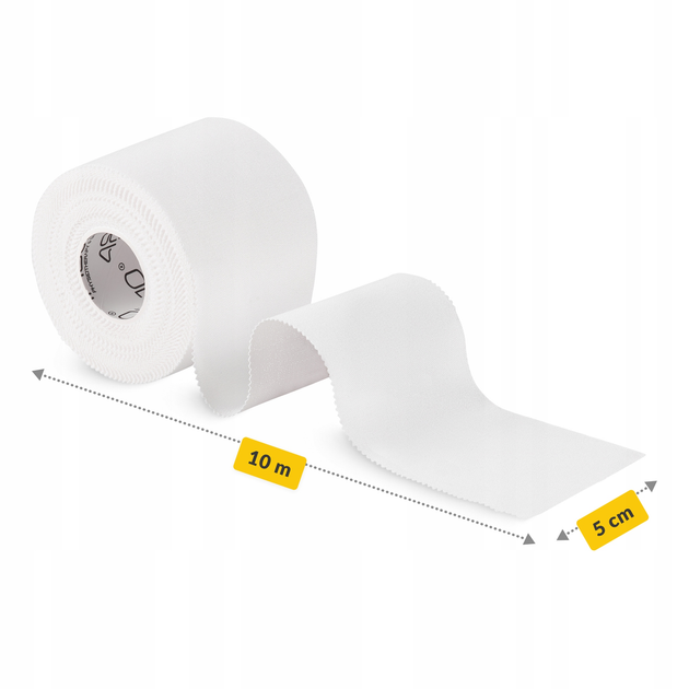 Стрічка кінезіологічна (кінезіо тейп) 4FIZJO Rigid Tape 5 см x 10 м жорстка White (P-5905973400824) - зображення 2