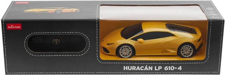 Машинка Rastar Lamborghini Huracan LP610-4 1:24 Жовтий - Фото 6 Машинка Rastar Lamborghini Huracan LP610-4 1:24 Жовтий - зображення 6