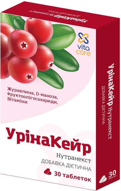 Таблетки VitaCore Нутранекст УрінаКейр для нормалізації сечовивідної системи №30 (8906077200591) - зображення 1