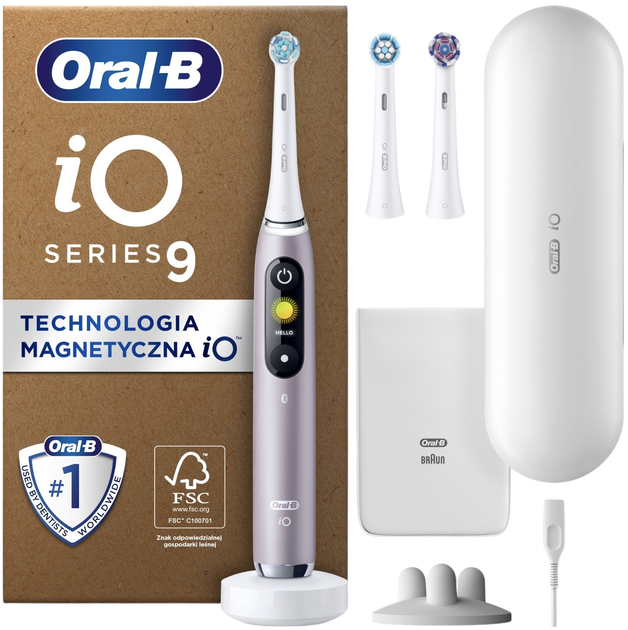 Elektryczna szczoteczka do zębów Oral-b Braun iO9 Plus + 2 Brush Heads + TC (4210201446088) - obraz 1