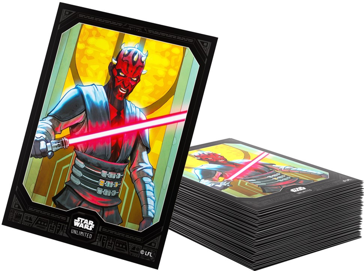 Обкладинки для карт Gamegenic Star Wars Unlimited Art Sleeves: Darth Maul (4251715416648) - зображення 4