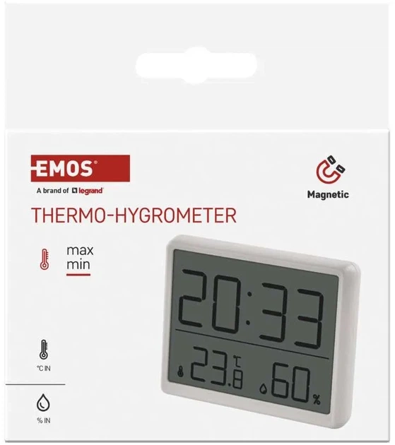 Цифровой термометр с гигрометром EMOS E6210 - Фото 11 Цифровой термометр с гигрометром EMOS E6210 - изображение 11