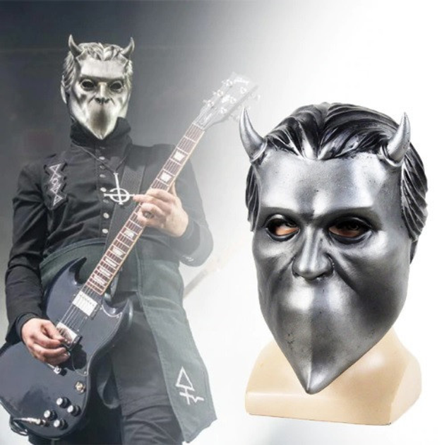 Маска музыкальной группы Ghost (Гоуст) RESTEQ взрослая латекс ...