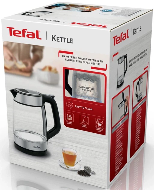 Электрочайник Tefal Glass Kettle KI605830 - изображение 20