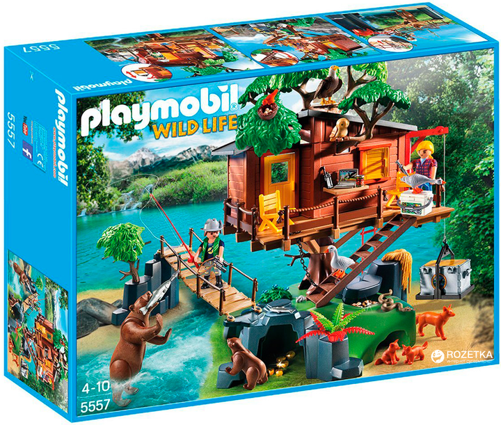 Zestaw z figurkami Playmobil Przygoda z domkiem na drzewie 5557 (4008789055576) - obraz 1