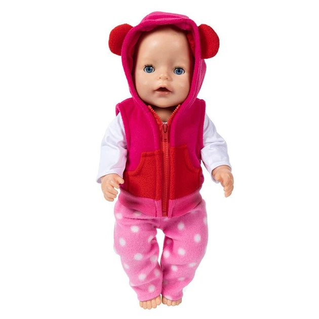 Набор одежды для куклы Беби Борн / Baby Born Костюм-тройка малиновый 8593 - изображение 7