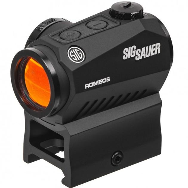 Коллиматор прицел коллиматорный SIG SAUER Optics ROMEO 5,1x20MM, 2 MOA RED DOT, 0.5 MOA ADJ, M1913, BLACK - изображение 1