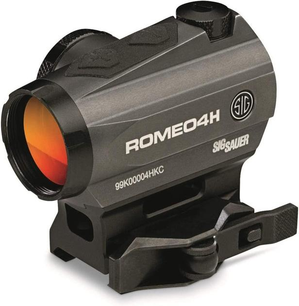 Коліматор приціл коліматорний SIG Optics ROMEO 4H, BALLISTIC CIRCLE DOT, 0.5 MOA ADJ, GRAPHITE - зображення 1