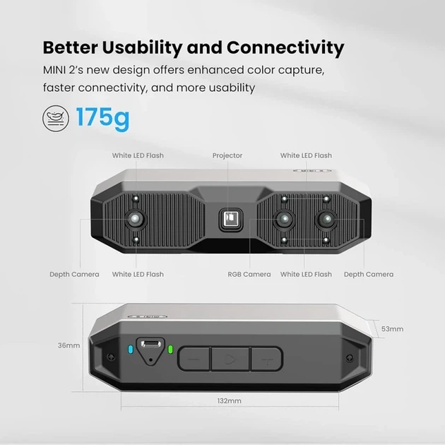 3D-сканер Revopoint MINI 2 - Фото 3 3D-сканер Revopoint MINI 2 - зображення 3