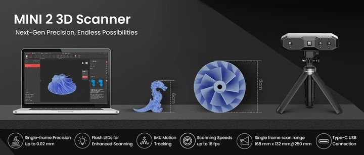 3D-сканер Revopoint MINI 2 - Фото 6 3D-сканер Revopoint MINI 2 - зображення 6