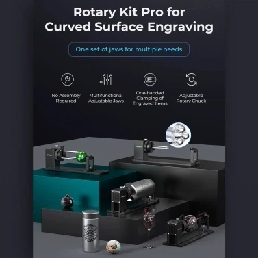 Creality Multifunctional Rotary Kit Pro 3 in 1 ролик для криволінійних поверхонь - зображення 3