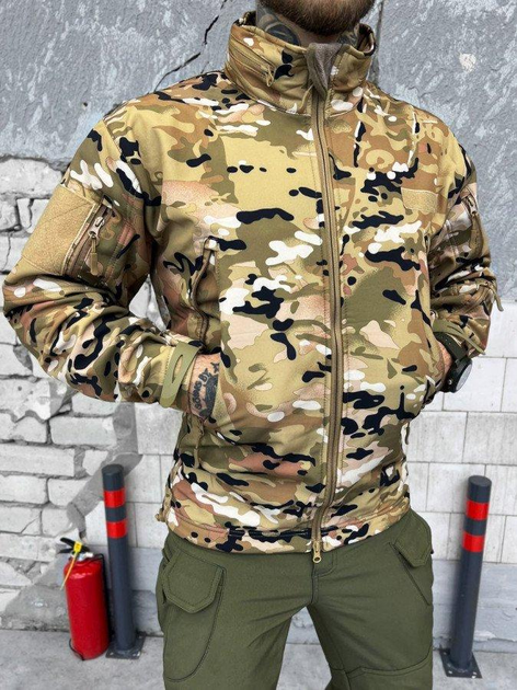 Тактическая куртка Soft Shell с флисовой подкладкой Multicam XL - изображение 1