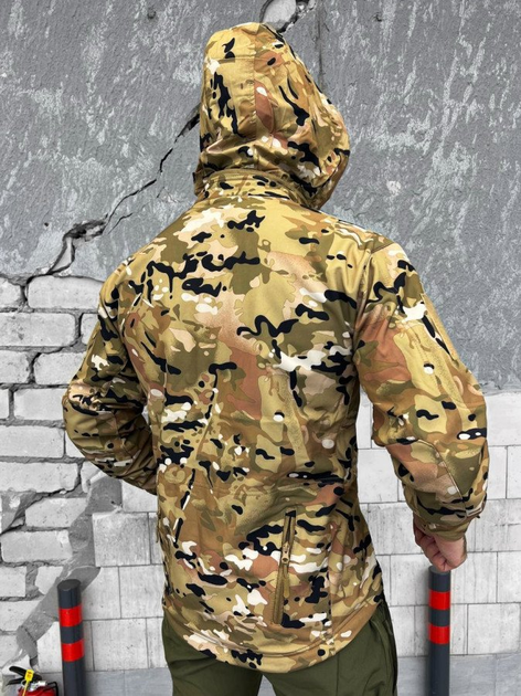 Тактическая куртка Soft Shell с флисовой подкладкой Multicam L - изображение 2