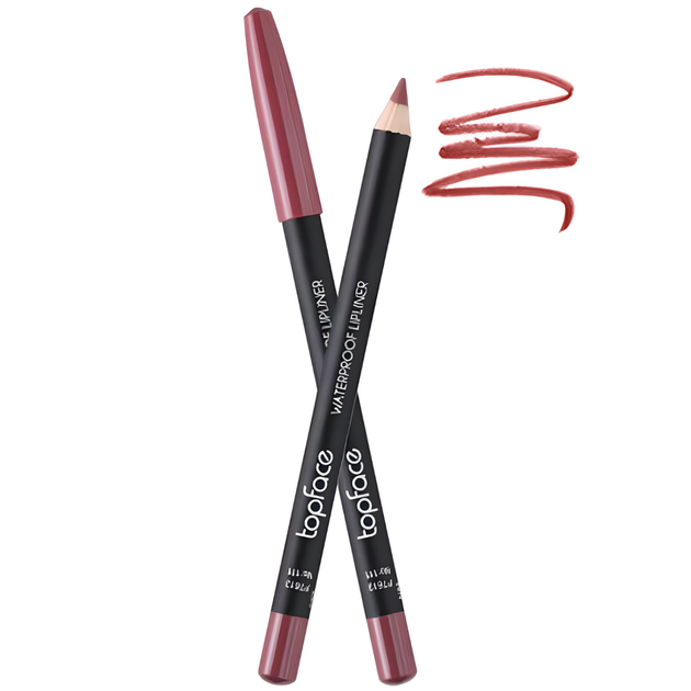 Олівець для губ водостійкий TopFace Waterproof Lipliner №111 1,14 г - Фото 1 Олівець для губ водостійкий TopFace Waterproof Lipliner №111 1,14 г - зображення 1
