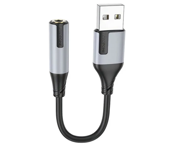 Звуковая карта адаптер BOROFONE BV19 Creator external sound card USB to 3.5mm Black (6941991108358) - изображение 2
