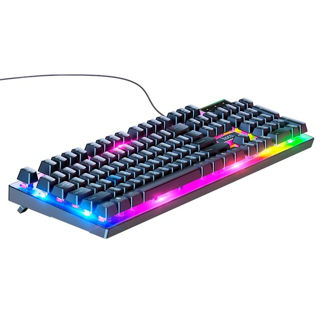 Миша + клавіатура HOCO GM18 Luminous gaming keyboard and mouse set Black (6931474783684) - Фото 3 Миша + клавіатура HOCO GM18 Luminous gaming keyboard and mouse set Black (6931474783684) - зображення 3