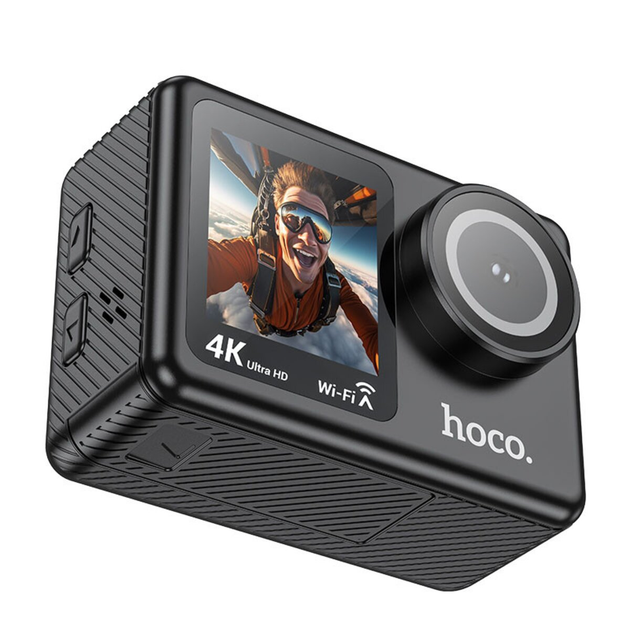 Екшн камера HOCO DV101 dual color screen sports camera Black (6942007616805) - Фото 4 Екшн камера HOCO DV101 dual color screen sports camera Black (6942007616805) - зображення 4