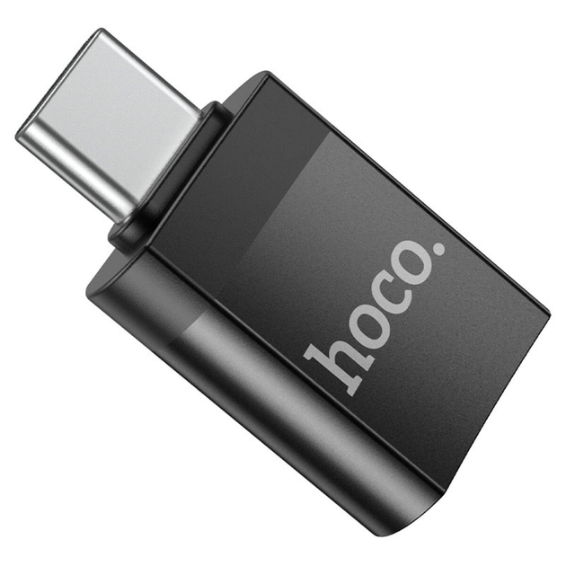 Перехiдник HOCO UA17 Type-C male to USB female USB3.0 adapter Black (6931474762016) - зображення 4